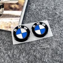 2 vnt. Automobilio emblema 3D lipdukai Minkšti lipnūs, kelių dydžių pasirinktinai, Motociklo vandeniui atsparūs lipdukai BMW 50-mečiui, X1, X3, X5, X7 2pcs black