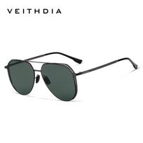 Men's and women's thickened, high-definition nylon polarized sunglasses, model 8269 VEITHDIA Gun mount+Dark g gray