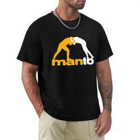 Nauji MANTO Brazilian Jiu Jitsu marškinėliai Harajuku trumpomis rankovėmis marškinėliai, medvilniniai grafiniai marškinėliai M smėlis