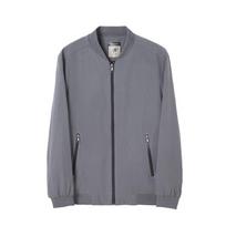 Spring and Autumn Jacket Ann Men's Light Business Executive Jacket Clerk Jacket Shirt 4XL pilka