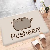 Mielas P-Pusheen-Katės Virtuvės Kilimėlis Nordic Stiliaus Miegamojo Svetainės Durų Kilimėlis Namų Balkono Neslystantis Sveikinimo Kilimėlis 50x80 cm