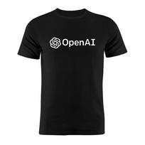 Juokingas OpenAI ChatGPT Silueto Dovanų Marškinėlis Programuotojas Vaikinas Grafiniai Marškinėliai Ropa Hombre Camisetas M black