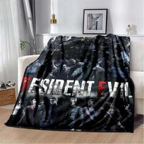 R-Resident Evil žaidimo žaidėjo minkštas pliušinis pledas Leon Ada Raudonos skėčio pledas svetainei miegamajam lovai sofai piknikui biuro uždangalas 30x40in gray