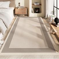 Prabangaus stiliaus minimalistinis linijinis naktinio staliuko kilimėlis miegamajam, naktinio staliuko pagalvėlė svetainei, kilimas namų dekoravimui 60x120cm 24x47inch