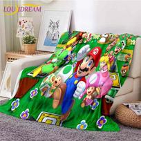 Animacinis Mario Bros pledas Sofos antklodės užvalkalas Kelioninė patalynė Išparduotuvė Mesti pledą Flanelinis pledas Patalynės užtiesalas 75x90cm