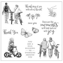 Silikoninis antspaudas Kortelių gamyba Scrapbooking Pora Albumas Įspaudimas Pasidaryk pats Amatas gray