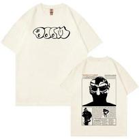 Reperio Mf Doom Grafinis Marškinėlis Madvillainy Metalo Muzikos Albumo Marškinėlis Vyrams Moterims Punk Vintažinis Marškinėlis Streetwear XXL raudona