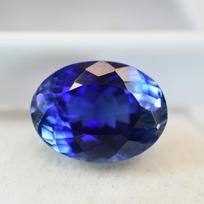 Sertifikuotas 10,60 ct NATŪRALUS MĖLYNASIS TANZANITAS Ovalo formos laisvas BRANGAKMENIS Jai 14.7 mm Approx. mėlyna