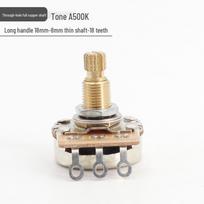 Elektrinės gitaros/boso 500K/250K tono ir garsumo potenciometras su variniu velenu ir rankenėle gray