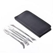 Ceramic Stainless Steel Carving Knife 5-piece Set Bring Tool Kit Portrait Sculpture Clay Sculpture Knife Ceramics Sculpting Tool gray