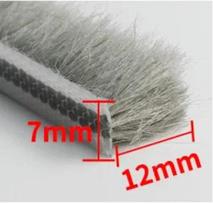 10M 5/6/7mm Elastinga tiesių plaukų sandarinimo juosta Durų/langų tarpų putplasčio griovelis Nailoninio šerelio šepetėlio sandariklis Orų sandariklis Dulkių nepraleidžianti juosta