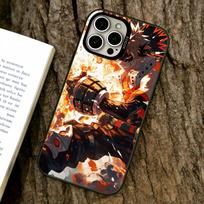 Katsuki Bakugo telefono dėklas iPhone 17,16,15,14,13,12,11 Plus,Pro Max,XS, Spalvingas sidabrinis telefono dėklas Funda Dangtelis iPhone15Plus