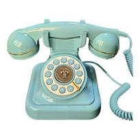 Retro laidinio telefono svečių knyga Lengva naudoti Vestuvių telefono svečių knyga mėlyna
