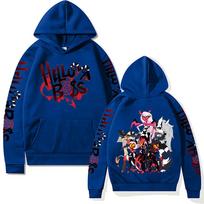 Helluva Boss Hoodies New Trends Y2k Aesthetic Anime Sweatshirt Unisex Loose Hip Hop Streetwear Vintage Harajuku 2XL blue