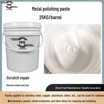 Copper and Stainless Steel Metal Polishing Paste - Repairs Scratches, Removes Oxide, and Brightens Surfaces Metal Polishing Paste white