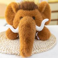 Mamuto pliušinis žaislas, modeliuotas gyvūnas, lėlė, biuro pietų pertraukos miego pagalvė, vaikų draugas lėlė 38cm/0.3kg brown