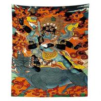 Black Hayagriva Compassionate Buddha Chenrezig Thangka Mandala Tapestry By Ho Me Lili For Livingroom Home Wall Decor 74x94cm(29x37in) black