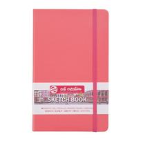 Sketchbook 13x21 cm Coral red 140 g 80 sheets Talens Art Creation