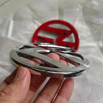 BQY1 GOLF 4 5 6 7 For VW VOLKSWAGEN 2026 New Replacement 110mm 90mm Car Front Grille Badge Rear Trunk Emblem Lid Logo For scirocco 20 ay2 Front and Rear matinė juoda spalva