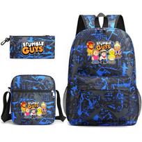 3 dalių mokyklinio kuprinės rinkinys moksleiviams Didelės talpos Oksfordo audinio mokyklinė kuprinė su peties dirželiu ir pieštukų dėklu backpack+pencil bag black