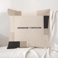 Brand Germaine de Capuccini Cushion Cover Natural Linen Pillowcase Set AllinOne Decor Cushion Cover for Sofa Bedroom Chair 60cmx60cm(24x24Inch) gray