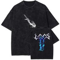 Solo Leveling Igris Manga Grafiniai Marškinėliai Vintage Išplauti Oversized Trumpomis Rankovėmis Medvilniniai Marškinėliai Vyrams Moterims Streetwear Laisvalaikio Marškinėliai XXXL įvairiaspalvis