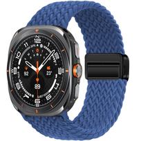 For Samsung Galaxy Watch Ultra 2 Strap 47mm Accessories Magnetic Nylon Braided Sport Bracelet Correa Galaxy Watch 7 Ultra Band Galaxy watch Ultra black