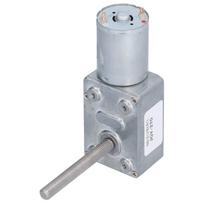 JGY‑370 DC 24V Worm Gear Motor High Torsion Self Locking Turbine Reducer for DIY Models40RPM