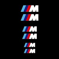 6 vnt. Atsparūs karščiui suportų lipdukai Ratų dekoras Vinilinė lipdukas BMW M Power Performance M3 M5 X1 X6 X3 X5 E39 E46 F11 F12 F07 6pc