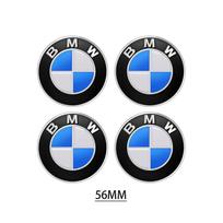 4 vnt. 56/65 mm Automobilio ratlankio centrinės dangtelio lipdukai BMW M E46 E90 E60 F30 F10 E39 E36 F20 G30 G20 E87 E92 E91 E30 black