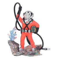 Exquisite Air Action Aerating Diver Decoration Deep Sea Style White/Red Fish Tank Ornament Hose Attachment Aquarium Decoration raudona