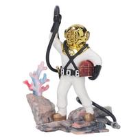 Exquisite Air Action Aerating Diver Decoration Deep Sea Style White/Red Fish Tank Ornament Hose Attachment Aquarium Decoration balta
