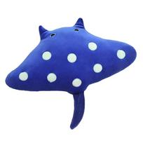 Hot Cartoon Fish Manta Ray Plush Toy Kawaii Devil Rajiformes Cute Mobulidae Plushies Pillow Stuffed Soft Marine Life Dolls Gifts 30-35cm dangaus mėlyna spalva