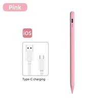 Stylus for Pencil iPad Air 11 13 M2 M3 Pro 13 11 M4 M5 5/6/7/8/9/10th/11th Gen Air 4 Air 5 su delno atmetimo funkcija rožinė