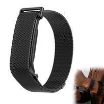 Google Fitbit Oro dirželis Nerūdijančio plieno Milanese Metaliniai laikrodžio dirželiai Reguliuojamas Patogus Pakeičiamas Apyrankė Išmaniajam laikrodžiui black