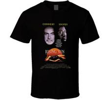 Rising Sun Connery Snipes 90s Action Retro Movie Unisex T-Shirt XL gray