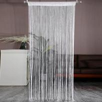 Karoliukų užuolaida, kutai, durų kutai, hipių kambario pertvara, sienų dekoras, kabantis siūlų privatumo ekranas vestuvėms, namų svetainei 1*2m*1Set balta