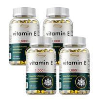 Xemenry Vitamin E 1,000 IU Softgels 120ct — dl-Alpha Tocopheryl Acetate, Essential Antioxidant Support, Gluten-Free 120*4