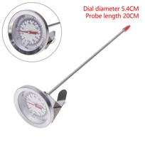 Stainless Steel Cooking Temperature Meter Kitchen Tools Probe Thermometer Milk Coffee Food Meat Gauge gray