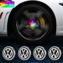 VW 4 vnt. Stebulės LED žibintuvėliai Dangtelis Automobilio Plaukiojantis Apšvietimas Ratų Centriniai Dangteliai Volkswagen golf4/6/7 toutan passat tiguan polo 56mm 4pcs