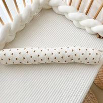 Stulpelinė ilga pagalvė Kūdikio raminanti šoninio miego pagalvė Kūdikio maža pagalvė Kūdikio blokelių pagalvė 60*10cm/190g beige