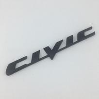 Metalinė Automobilio Lipdukas Emblema Ženklelis Lipdukai Dekoracija Honda CIVIC Logotipas Emblema Lipdukas Sparnas Bagažinė Ženklelis Išorė Auto Aksesuaras gray