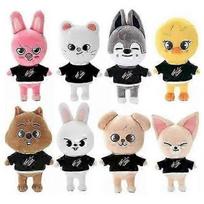 Vaikams Skzoo Stray Kids 8 dalių pliušinių lėlių rinkinys Kolekcinis minkštas žaislas Kawaii Dovana