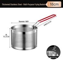 Basket Steel 304 Stainless Fry And Noodle Colander Food-grade stainless steel 18cm diameter