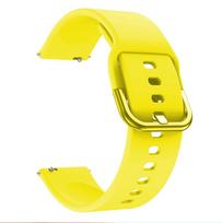 18mm 20mm 22mm Silikoniniai dirželiai Laikrodžio apyrankės Samsung Galaxy watch 42m 46mm Active 2 Gear S2 S3 Honor Amazfit BIP Huawei watch gt 2 Apyrankė 22mm yellow
