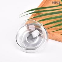 10 vnt skaidraus plastiko tortų dėžutės kiaušinio trynio mėnulio pyrago talpyklos padėklai Vestuvinių saldainių dovanų pakavimo dėžutės, skirtos gimtadienio Kalėdų vakarėliui dekoruoti sidabras