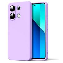 Prabangus skysto silikono dėklas RedMi Note 13 4g 5G Pro Plus + 13C RedMi13 Note13 Pro minkštas dėklas RedMi 13C šviesiai violetinė spalva