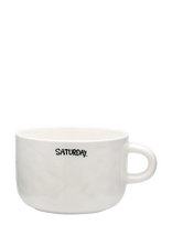 Anna + Nina - Saturday Cappuccino Mug - Kavos puodelis - Balta