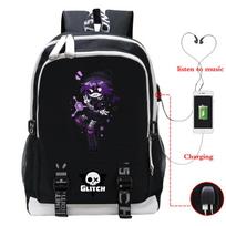 Murder Drones Peripheral Backpack USB Interface Cross-border Multifunctional Leisure Student School Bag No specification black