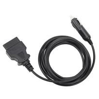 ECU Memory Saver Connector OBD2 Emergency Power Supply Cable 24V Car Computer Memory Savers black